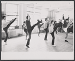 Scene from rehearsal for the stage production Lovely Ladies, Kind Gentlemen