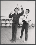 Kenneth Nelson and Ron Husmann in rehearsal for the stage production Lovely Ladies, Kind Gentlemen