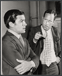 Ron Husmann and Remak Ramsay in rehearsal for the stage production Loverly Ladies, Kind Gentlemen