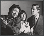 Kenneth Nelson, Ron Husmann and unidentified in rehearsal for the stage production Lovely ladies, Kind Gentlemen