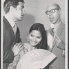 Ron Husmann, Eleanor Calbes and unidentified in rehearsal for the stage production Lovely Ladies, Kind Gentlemen