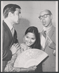Ron Husmann, Eleanor Calbes and unidentified in rehearsal for the stage production Lovely Ladies, Kind Gentlemen