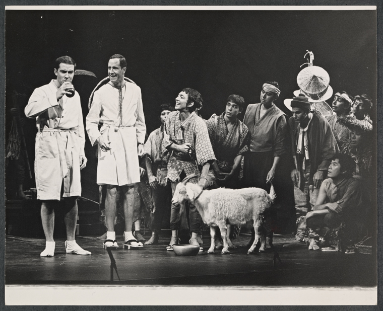 Ron Husmann, Remak Ramsay, Kenneth Nelson and ensemble in the stage ...