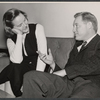 Vivian Nathan and Leslie Stevens in the stage production The Lovers