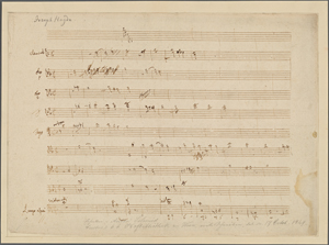 Sketch for "Die Vorstellung des Chaos"