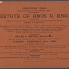 Executors' Sale under direction of the Supreme Court: Estate of Amos R. Eno
