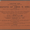 Executors' Sale under direction of the Supreme Court: Estate of Amos R. Eno
