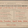 By Order of the Board of Rapid Transit Railroad Commissoners [sic] 67 Choice Parcels including Dwellings, Flats, Lots, Plots and Valuable Water Front and Bulkhead Properties