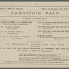 Partition Sale in pursuance of Interlocutory Judgment of the Supreme Court, County of New York, under direction of Samson Lachman Referee