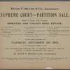 Supreme Court - Partition Sale. 
