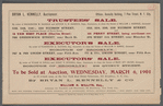 Trustees' Sale by order of Washington M. Haddock and Arthur H.M. Haddock, Esqs., Executors, to close the Estate of William J. Haddock, decesared; Executor's Sale. By order of Washington M. Haddock, Esq., Executor, to close the estate of William R. Browne, deceased.; Executor's Sale. By order of Wilson M. Powell and Henry W. Mitchell, Esq., Executors, to close the estate of Mary Ett Colyer, deceased. 