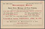 Trustee's Sale by order of the United State Mortgage and Trust Company, Trustees of the Estate of Matthew Byrnes, Deceased