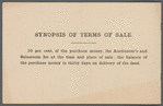 Trustee's Sale by order of the United State Mortgage and Trust Company, Trustees of the Estate of Matthew Byrnes, Deceased