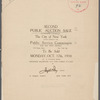 Second Public Auction Sale of properties acquired by the City of New York acting through the Public Service Commission for the First District