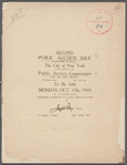 Second Public Auction Sale of properties acquired by the City of New York acting through the Public Service Commission for the First District