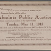 By Order of Henry Lewis Morris, Esq., Executor of the Estate of Arthur R. Morris, and others...Absolute Public Auction