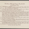 By Order of Henry Lewis Morris, Esq., Executor of the Estate of Arthur R. Morris, and others...Absolute Public Auction