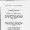 History of Pickwick, A. Holograph