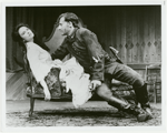 Roma Downey and Daniel Gerroll in the stage production Arms and the Man