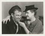 Barry Fitzgerald and Sara Allgood in the stage production Juno and the Paycock.