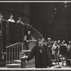 Morris Carnovsky, Katharine Hepburn and unidentified others in the stage production The Merchant of Venice