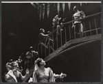 Katharine Hepburn and ensemble in the stage production The Merchant of Venice