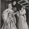 Katharine Hepburn, Lois Nettleton and unidentified in the stage production The Merchant of Venice