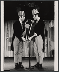 Mike Burstyn and Ariel Furman in the stage production The Megilla of Itzhik Manger