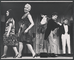 Susan Walters, Lillian Lux, Mike Burstyn and Zisha Gold in the stage production The Megilla of Itzhik Manger