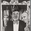 Mike Burstyn, Pesach Burstein and Lillian Lux in the stage production The Megilla of Itzhik Manger