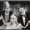 Mike Burstyn, Lillian Lux and Pesach Burstein in the stage production The Megilla of Itzhik Manger