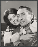 Julie Parrish and Macdonald Carey in rehearsal for the stage production Memo
