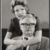 Pippa Scott and unidentified in rehearsal for the stage production Memo