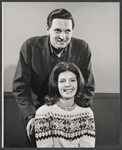 Alan Alda and Julie Parrish in rehearsal for the stage production Memo