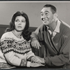 Julie Parrish and Macdonald Carey in rehearsal for the stage production Memo