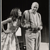 Julie Parrish and Fred Clark in the stage production Memo