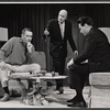 Macdonald Carey, Fred Clark and unidentified in the stage production Memo