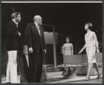 Fred Clark [left] Pippa Scott [back] and unidentified others in the stage production Memo