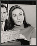 Paul Stevens and Olympia Dukakis in the stage production The Memorandum
