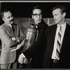 William Kiehl, Paul Stevens and Fred Burrell in the stage production The Memorandum