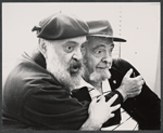 Zero Mostel and Sam Levene in rehearsal for the stage production The Merchant