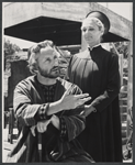 George C. Scott and Nan Martin in the 1962 Central Park production of The Merchant of Venice