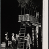 John Cunningham [center] and unidentified others in the 1967 American Shakespeare Festival production of The Merchant of Venice