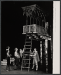 John Cunningham [center] and unidentified others in the 1967 American Shakespeare Festival production of The Merchant of Venice