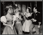 Joan Weldon, Mischa Auer, Patrice Munsel and unidentified in the stage production The Merry Widow