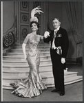 Joan Weldon and Mischa Auer in the stage production The Merry Widow