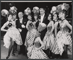 Mischa Auer and ensemble in the stage production The Merry Widow