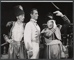 Mischa Auer, Robert Goss and Joseph Leon in the stage production The Merry Widow