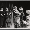 Patrick Hines, Larry Gates [center], Will Geer and unidentified others in the 1959 American Shakespeare Festival production of The Merry Wives of Windsor