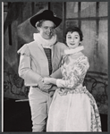 Barbara Barrie and Richard Easton in the 1959 American Shakespeare Festival production of The Merry Wives of Windsor